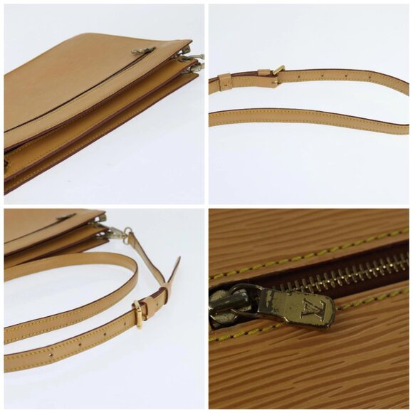 LOUIS VUITTON Epi Angian Shoulder Bag Beige M52116 LV Auth 147346 - Picture 16 of 16